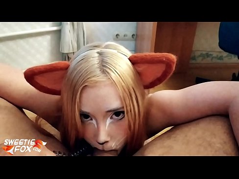 ❤️ Kitsune loro dick na kụkọba n'ọnụ ya Anal video ❌